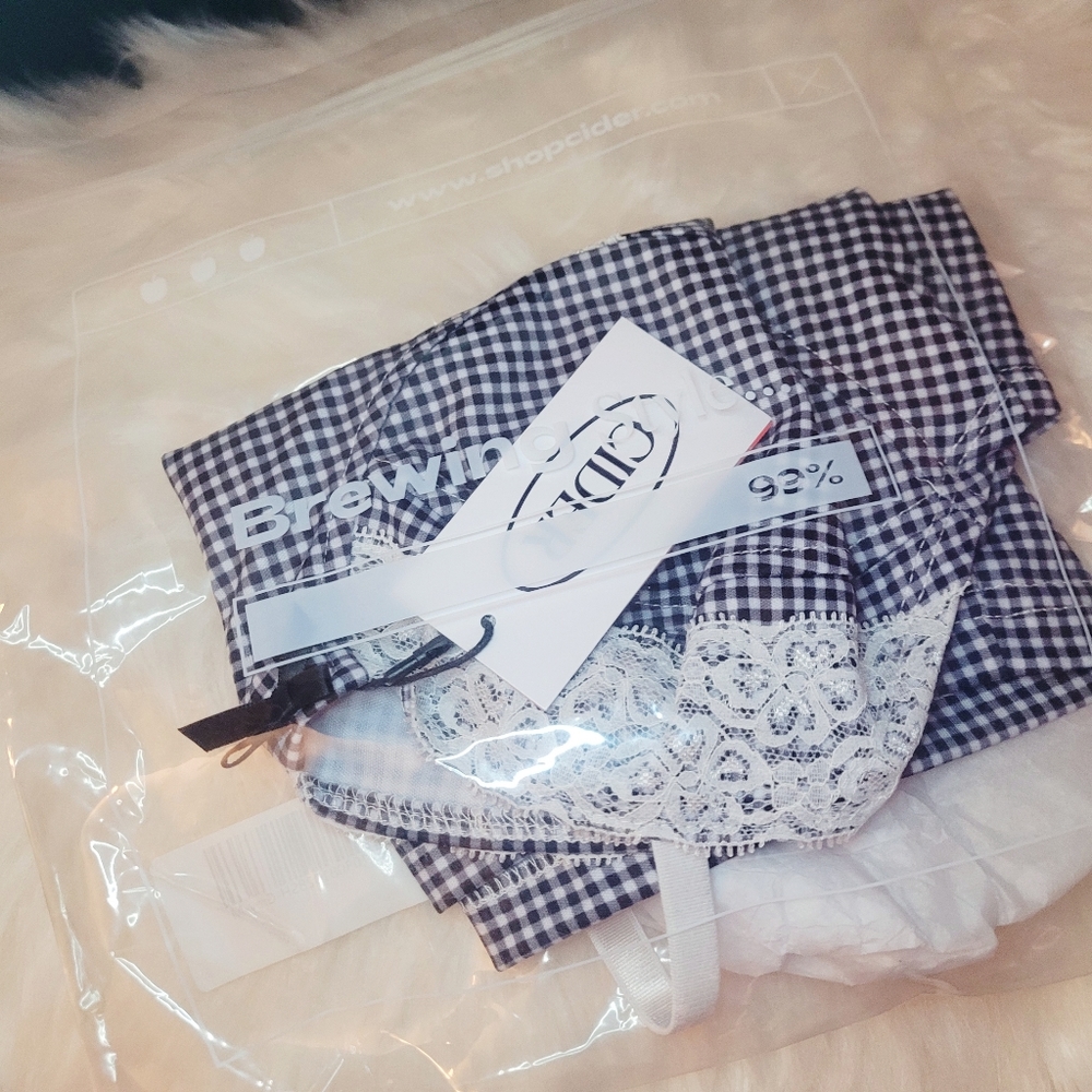 Check Pattern Crop Bodice Top - Picture 4 of 4